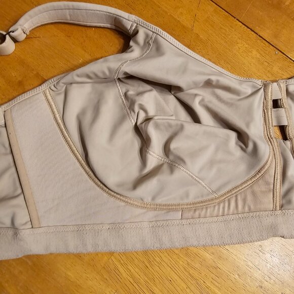 Spanx Bra, No Wires, No Padding, Tan, Size 40DDD - Picture 8 of 11